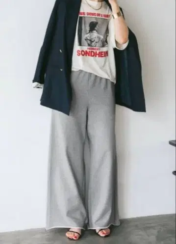 스픽 앤 스팬 맨투맨 루즈 팬츠