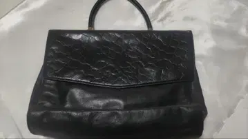 SESSION 블랙 가죽 숄더백