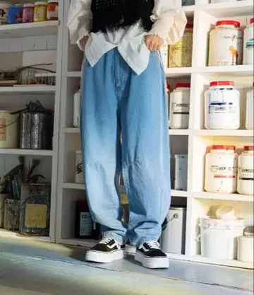 NIKO AND - 라이트 블루 데님 팬츠 L 사이즈