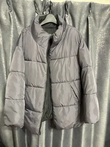 어스 뮤직&에코로 리버서블 충전솜 다운 자켓 그레이