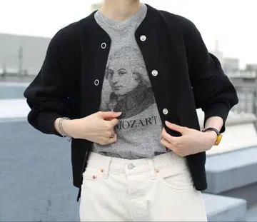 THE SHINZONE 케이프 린 가디건 블랙