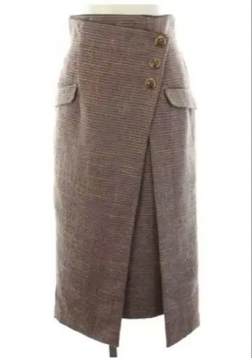 압와이어 리셰 랩 타이트 스커트