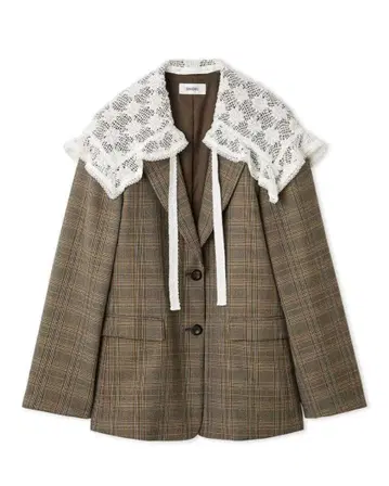 snidel 레이스 칼라 테일러드 자켓