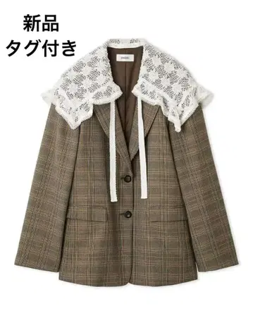 snidel 레이스 칼라 테일러드 자켓