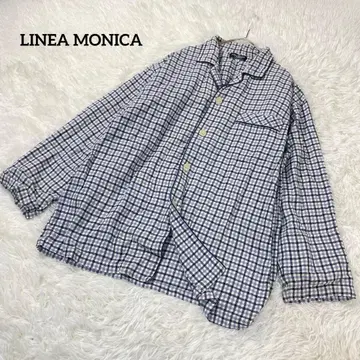 [ 새상품급 ] 리아네 모니카 신사 파자마 체크 버튼 셔츠 플란넬 M