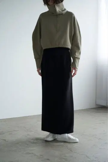 CLANE 하이 웨이스트 스트레이트 맥시 스커트 클라네