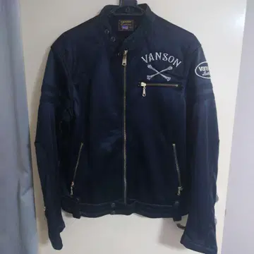 vanson 싱글 라이더스 스컬 해골 와펜 블랙 L