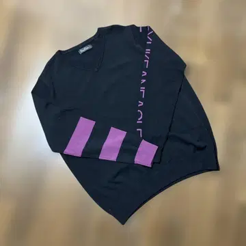 앙코르 키 새상품 니트 스웨터 로고 블랙 QVC 앤러브 좋아함