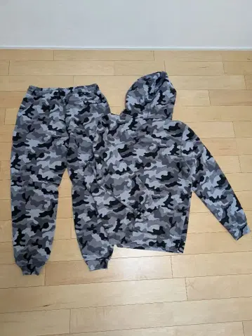 언더아머 카모 패턴 XL 스웨트 팬츠 후디 세트