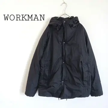워크맨 Marshmallow 버즈 히트 후드 부착 나일론 자켓 블랙