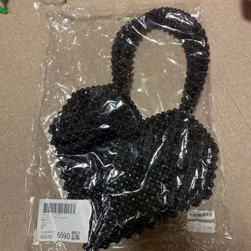 하트 메탈 볼 백 블랙