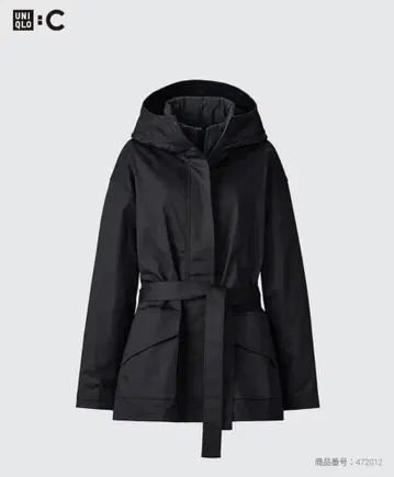 [거의 미사용] UNIQLO:C 3WAY 코튼 오버 사이즈 하프 코트