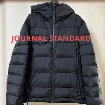 저널 스탠다드 INHERHT 블랙 다운 자켓 후드 부착