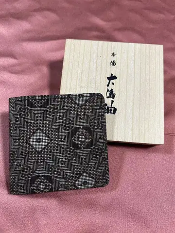 본고장 오시마 명주 접이식 지갑