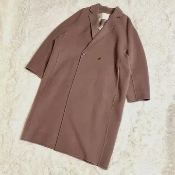 새상품급 개럴개런트 롱 코트 핑크