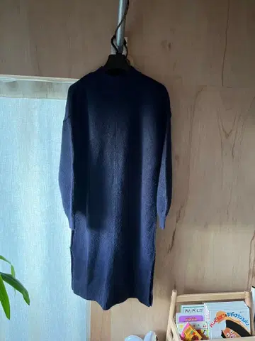 beams 네이비 니트 원피스