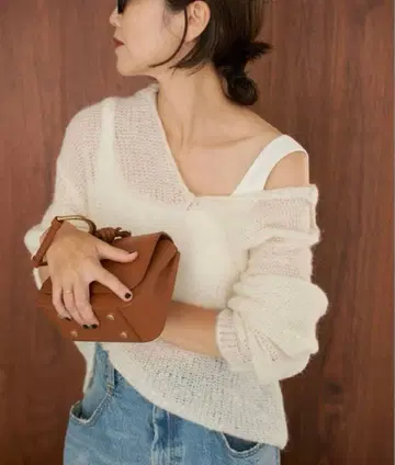 plage ALPACA MIX BUTTON 니트