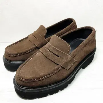 CAMINANDO 카미난도 사이즈 6 스웨이드 로퍼 브라운 23cm