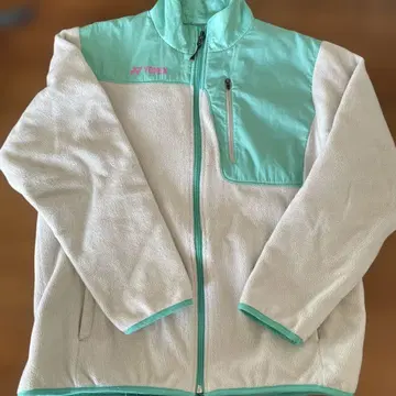 요넥스 플리스 자켓 화이트/민트