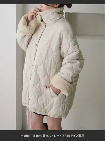 [ apres jour clair ] 보아 안감 퀼팅 자켓