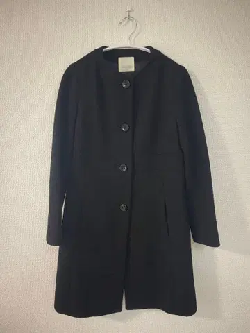 Spick&Span 스픽 앤 스팬 블랙 울 혼방 코트 사이즈 38