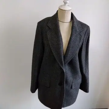 그레이 캐시미어 테일러드 자켓