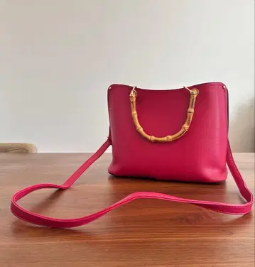 OFUON 오프온 대나무 핸들 백