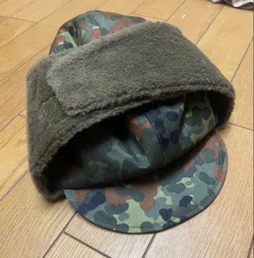 독일군 실물 플라이트 윈터 캡 프렉타 카모플라쥬
