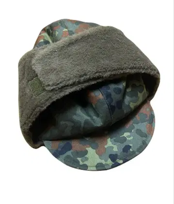 독일군 실물 플라이트 윈터 캡 프렉타 카모플라쥬
