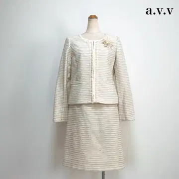 a.v.v 트위드 세레모니 수트 라메 셋업 입학식 입학식