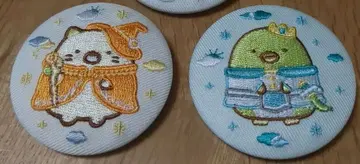 영화 스미코구라시 하늘의 왕국과 두 사람의 코 자수 캔뱃지 2세트