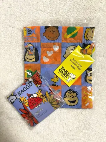 새상품 BAGGU 플라워 스누피 baby 스누피 프렌즈 복조리 세트