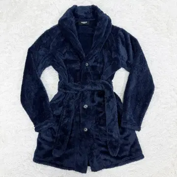 1PIU1UGUALE3 우노피 네이비 롱 가운 룸웨어 벨트
