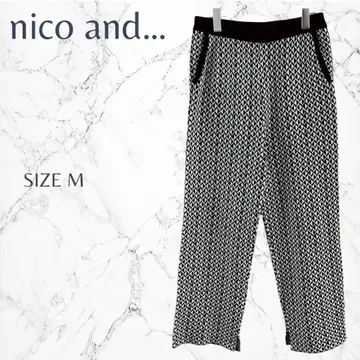 니코앤드 모노톤 코디 라프 개성 편안함 올 패턴 캐주얼 팬츠 M