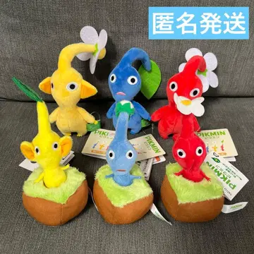 피크민 마스코트 봉제 인형 세트 빨간색 옐로우 컬러 파랑 피크민