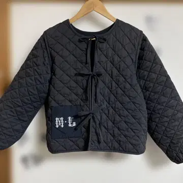 자수 퀼팅 자켓 네이비 sm2