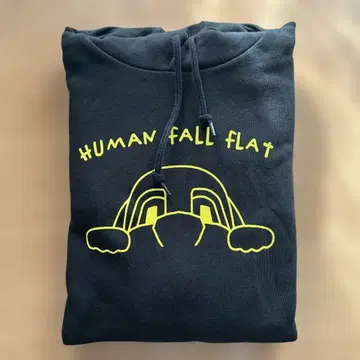 HUMAN FALL FLAT 블랙 후드티 L