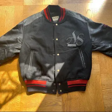 ATELIER SAB 바시티 자켓 네이비/레드