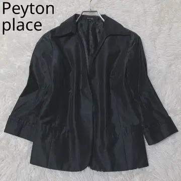 페이튼 플레이스 테일러드 자켓 트위드 면 블랙 L 사이즈 상당