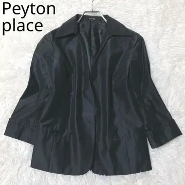 페이튼 플레이스 테일러드 자켓 트위드 면 블랙 L 사이즈 상당