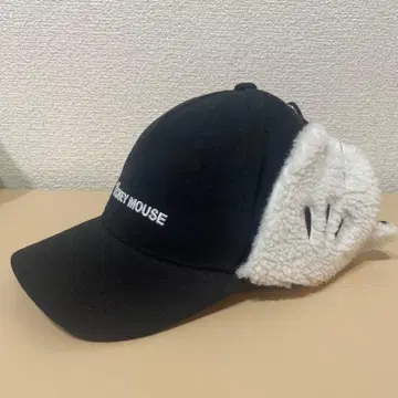 디즈니 리조트 미키 윈터캡 귀마개 팬캡