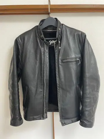 Schott 싱글 라이더 블랙 라이너 있음 36