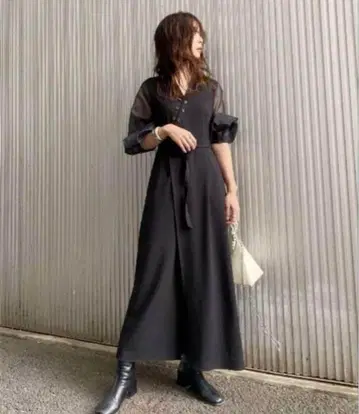 AMERI 더블 버튼 로퍼 블랙 S