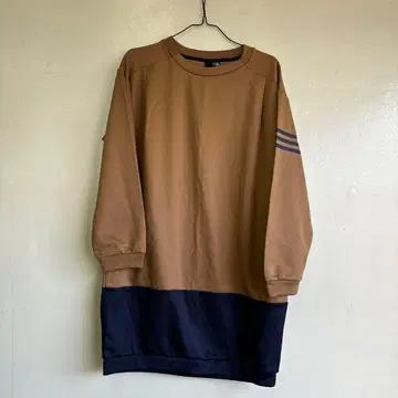 adidas 긴팔 튜닉 L 브라운/네이비