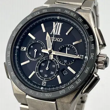 [ 가동/브라이츠 ] 세이코 전파 솔라 크로노그래프 손목시계 8B92