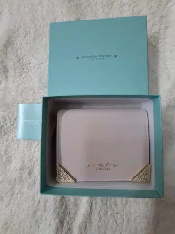 사만사 타바사 미니 지갑 핑크 베이지 새상품