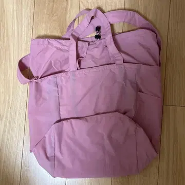 NIZYU KANO 포켓터블 3way 토트백 핑크