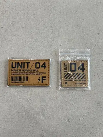 UNIT04 벨크로 와펜 탄 2매 세트