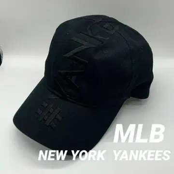 MLB 뉴욕 양키스 입체 자수 야구 모자 블랙