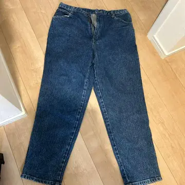 최종 가격 인하 다크 블루 스트레이트 데님 팬츠 GTC